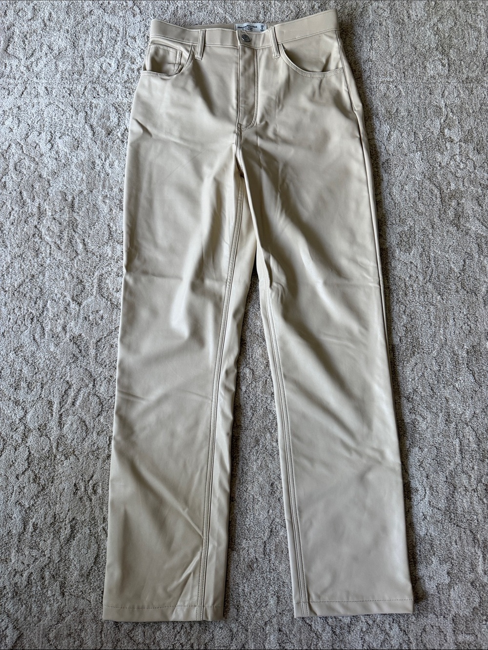 A&F vegan leather. 90’s straight leg pant. NWOT